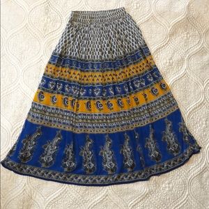Maxi boho skirt